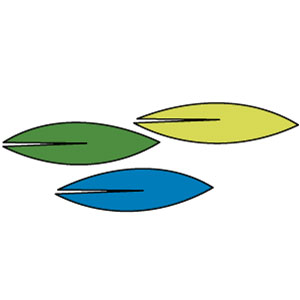 green yellow blue leaves logo